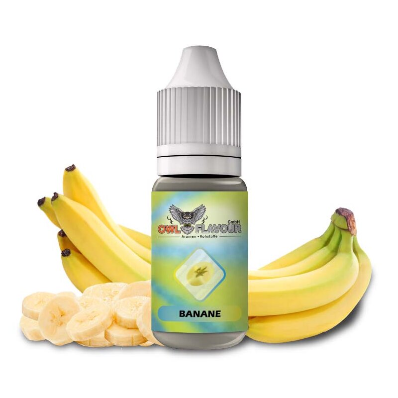 Banane - Refill 10 ml für Aroma + Flasche entwertet mit Banderole