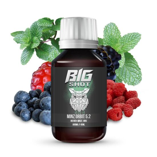 Aroma Beeren Minze - Big Shot Minz Orbit 5.2 50 ml in 500...