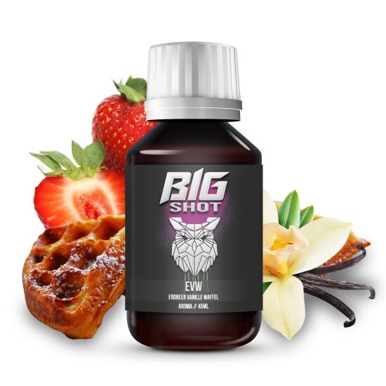 Erdbeer Vanille Waffel 50 ml Aroma in 500 ml Flasche Big...