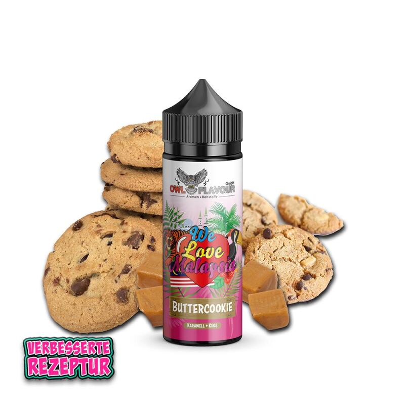Karamellkeks 10 ml Aroma für 120 ml Liquid OWL We love Malaysia Buttercookie
