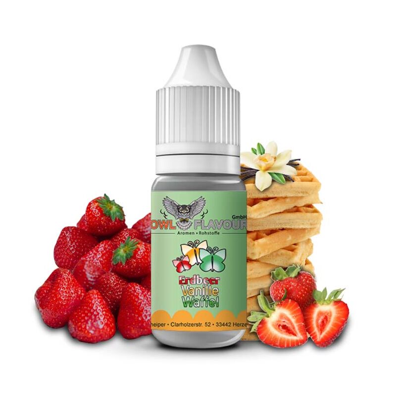 Erdbeer Vanille Waffel - OWL Aroma 10 ml