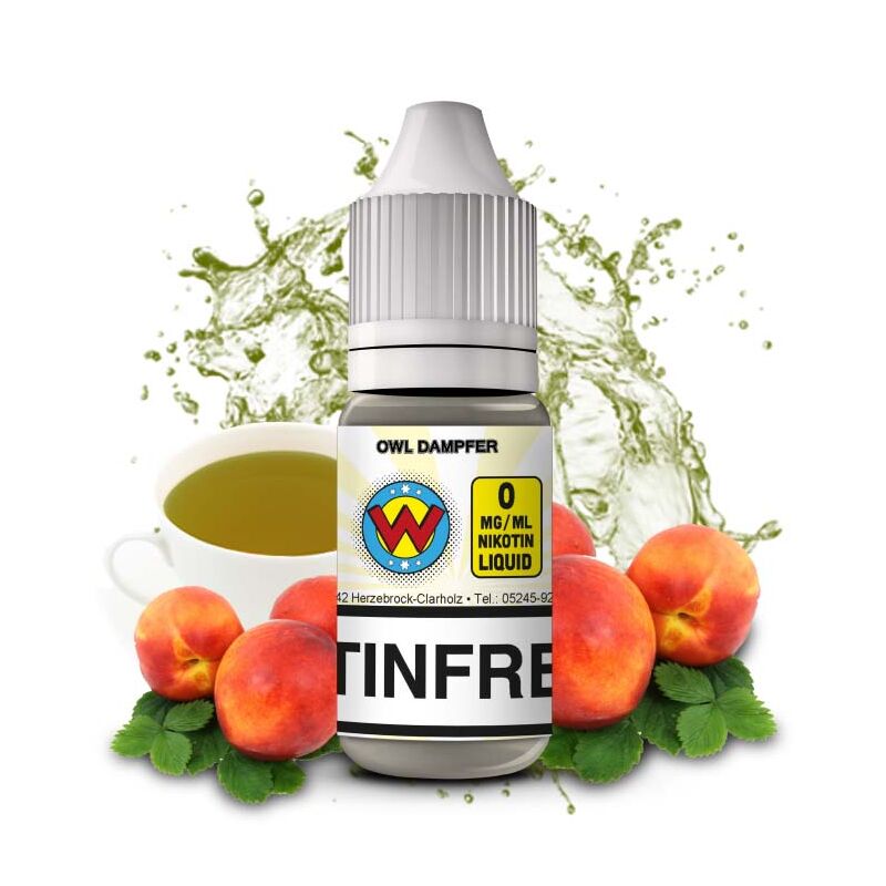 OWL Nikotinliquid Allday W Pfirsich Grüner Tee Geschmack 6 mg