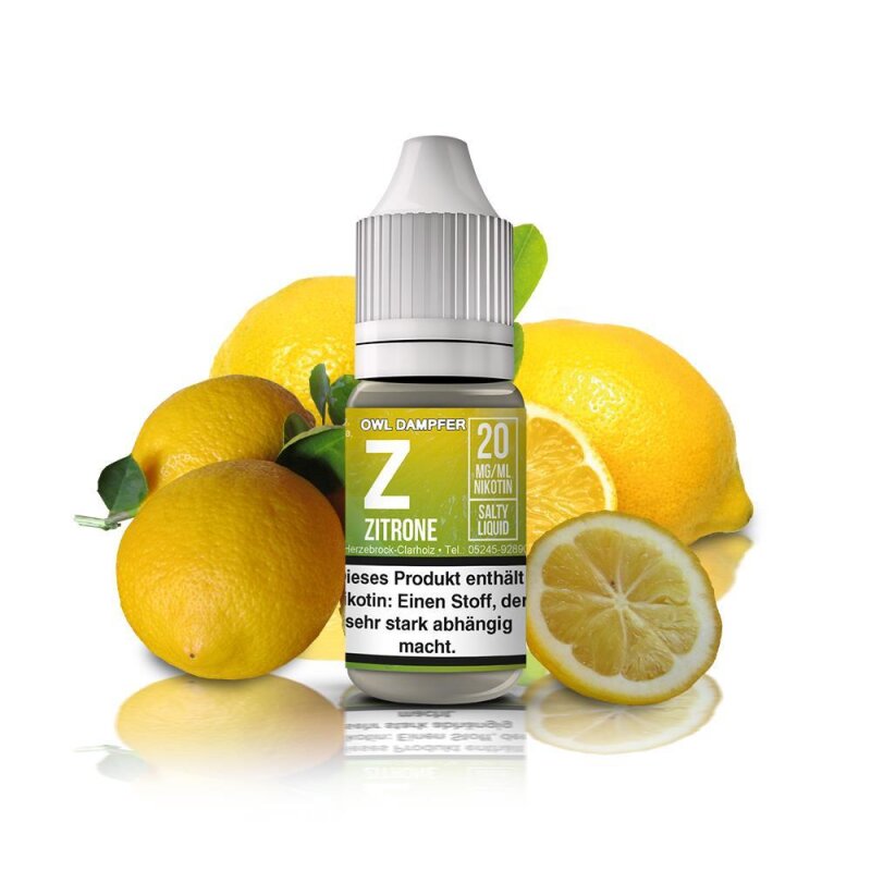 Owl - Nikotinsalz Liquid Z - Zitrone 20 mg mit Banderole 10 ml