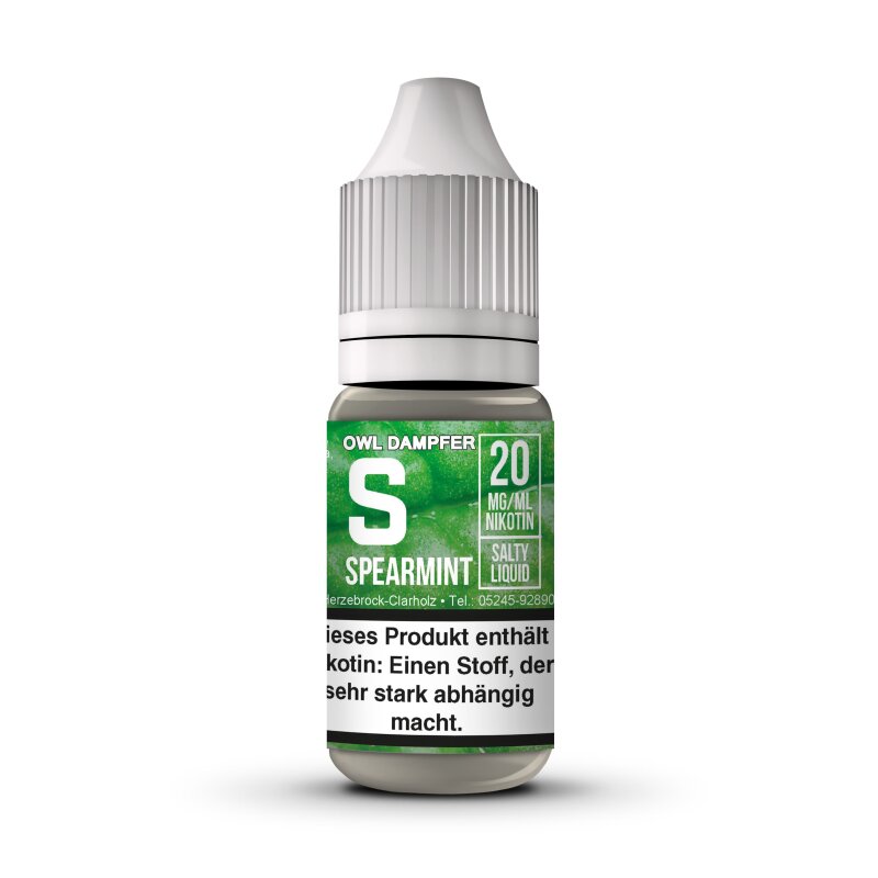 Owl - Nikotinsalz Liquid S - Spearmint 12 mg mit Banderole 10 ml