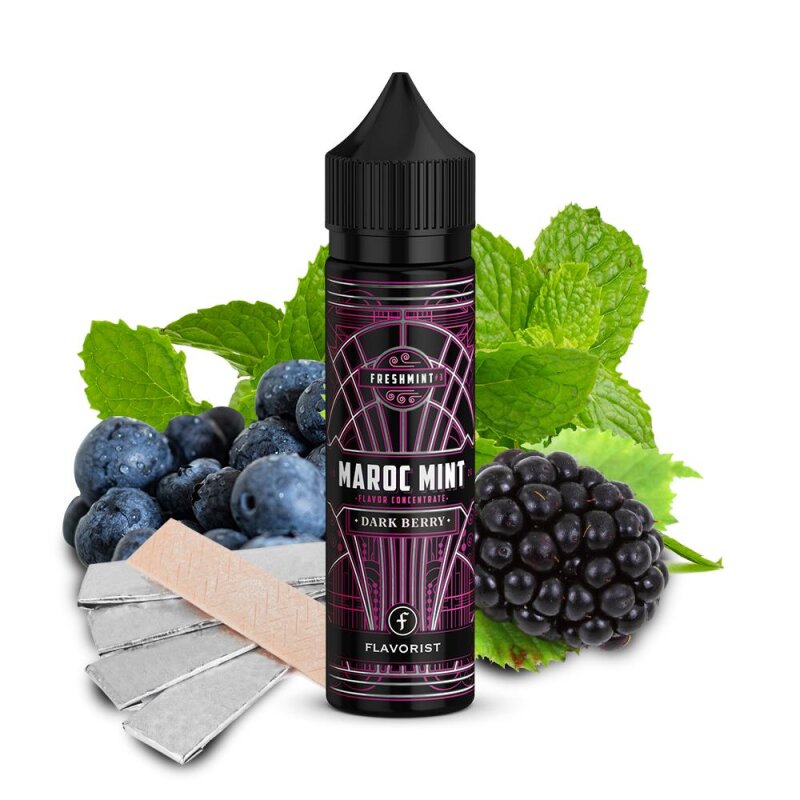 Maroc Mint Dark Berry 15ml Aroma 60ml Flasche Longfill mit Banderole