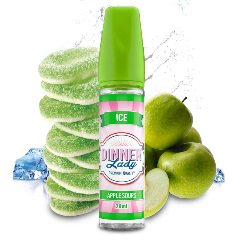 Dinner Lady Aroma - Apple Sours ICE Longfill 20ml mit Banderole
