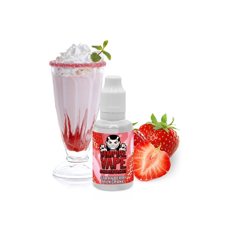 Vampire Vape - Strawberry Milkshake 30 ml Aroma mit Banderole