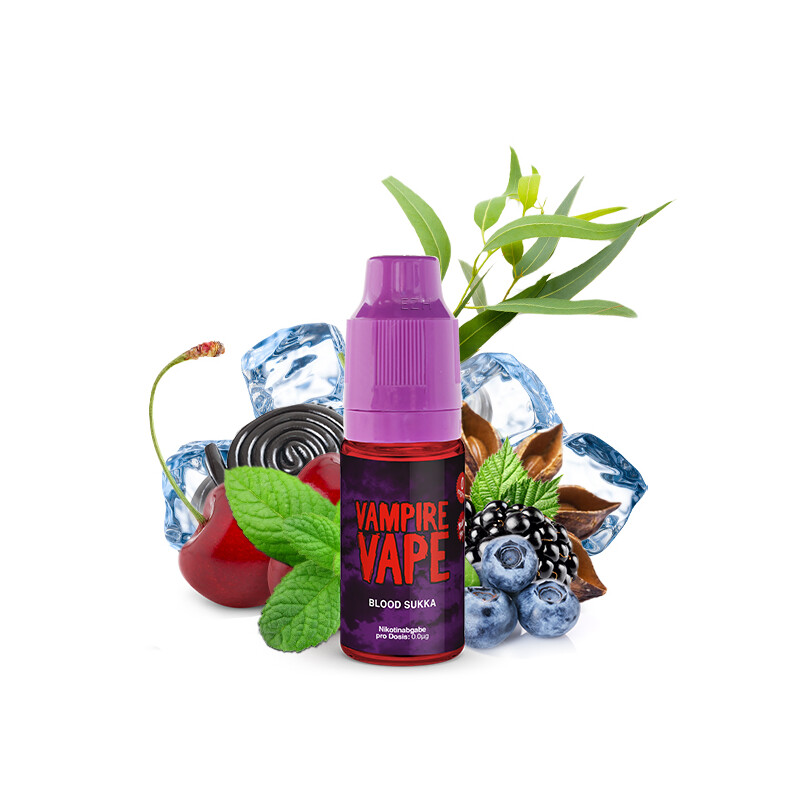 Liquid Kirsche Lakritz Menthol - Vampire Vape Blood Sukka