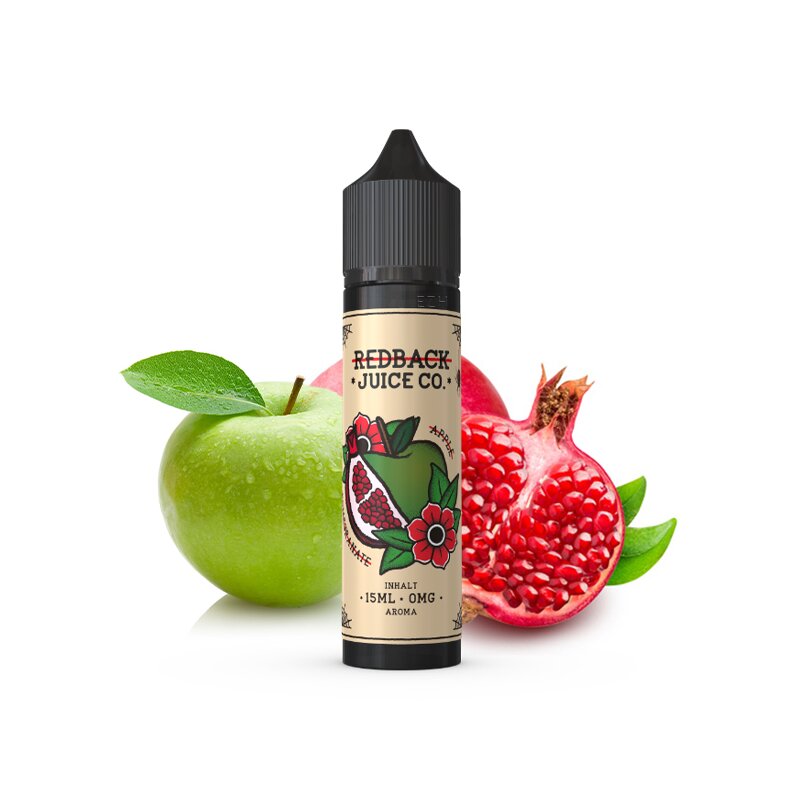 Redback Juice Co. - Apple & Pomegranate Aroma 15ml mit Banderole