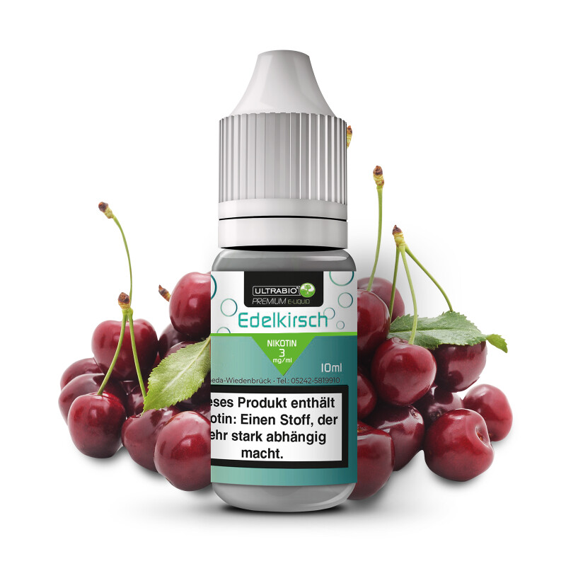 Ultrabio E-Liquid Kirsch-Edelkirsch Liquid 10 ml 3 mg Nikotin