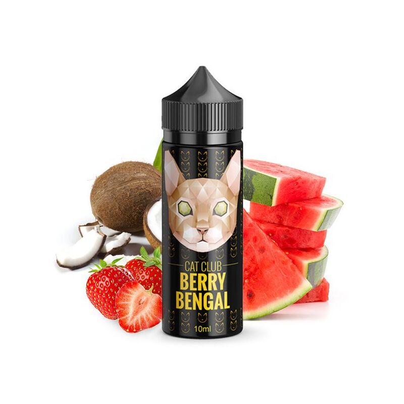 Erdbeere Kokos Melone Longfill | Cat Club Aroma 10 ml (Berry Bengal)
