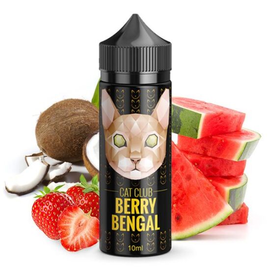 Erdbeere Kokos Melone Longfill | Cat Club Aroma 10 ml...