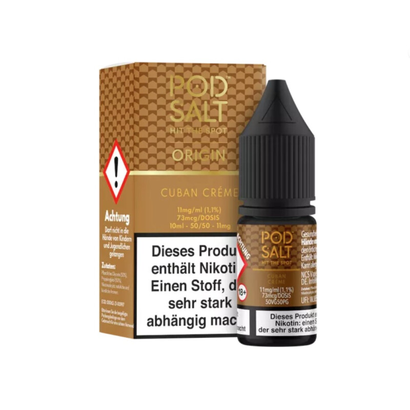 Pod Salt Origin - Cuban Creme  Nikotinsalzliquid