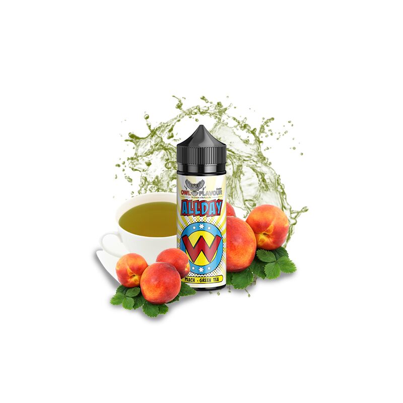 Pfirsich Grüner Tee Aroma für 120 ml Liquid OWL Allday W