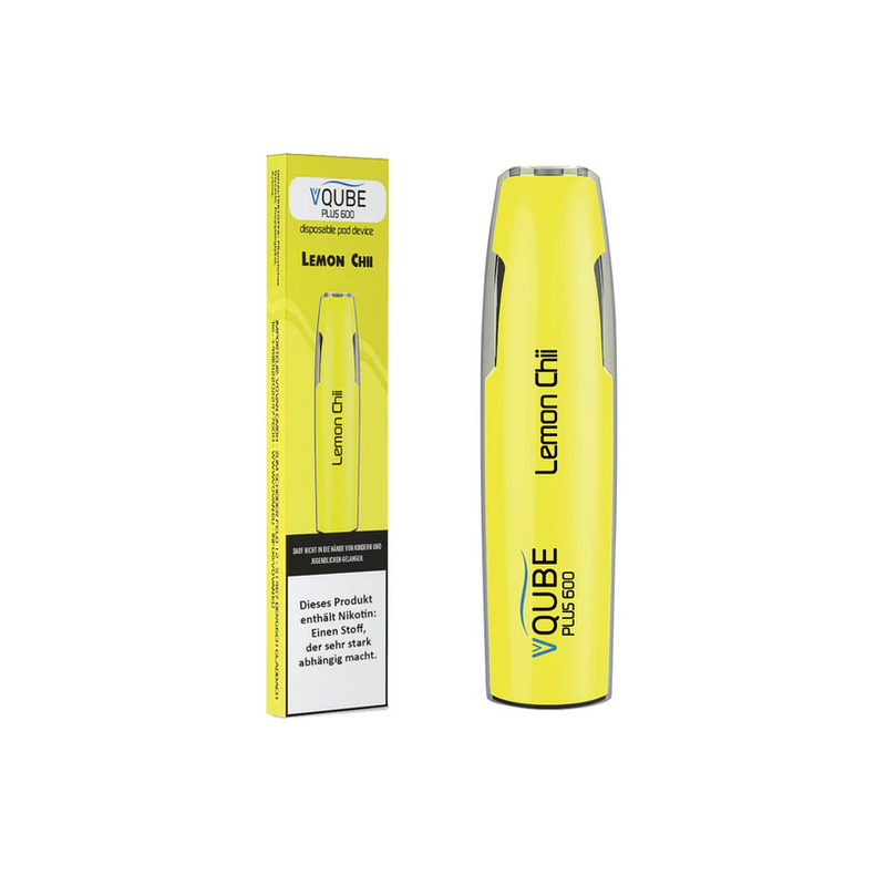 VQUBE plus600 Einweg E-Zigarette - Lemon Chii 16mg
