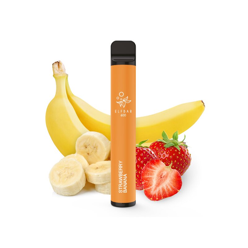Elfbar 600 Strawberry Banana Einweg E-Zigarette 20 mg