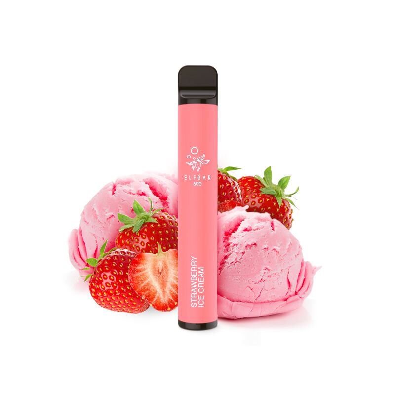 Elfbar 600 Strawberry Ice Cream Einweg E-Zigarette 20 mg