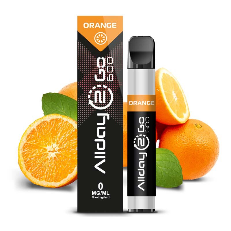 Allday2Go Einweg E-Zigarette Orange Nikotin 0 mg