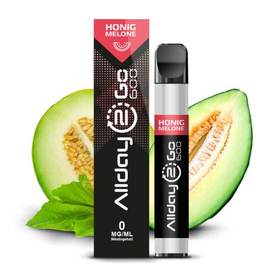 Allday2Go Einweg E-Zigarette Honigmelone Nikotinsalz