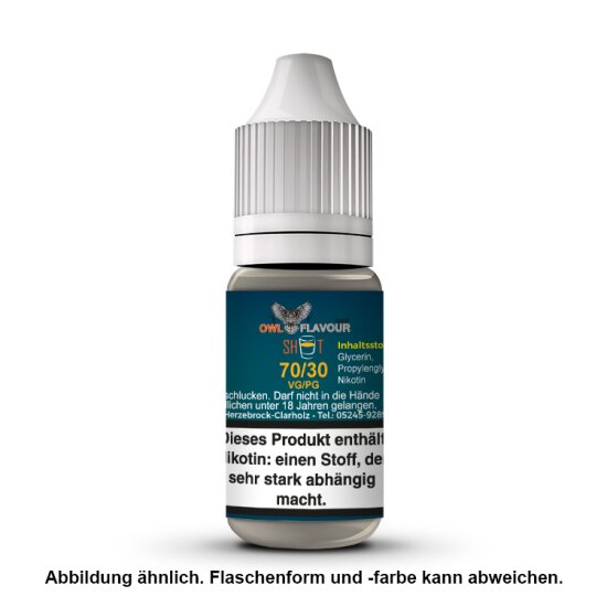 OWL Nikotin Shot 70VG/30PG 10 ml 20 mg mit Banderole