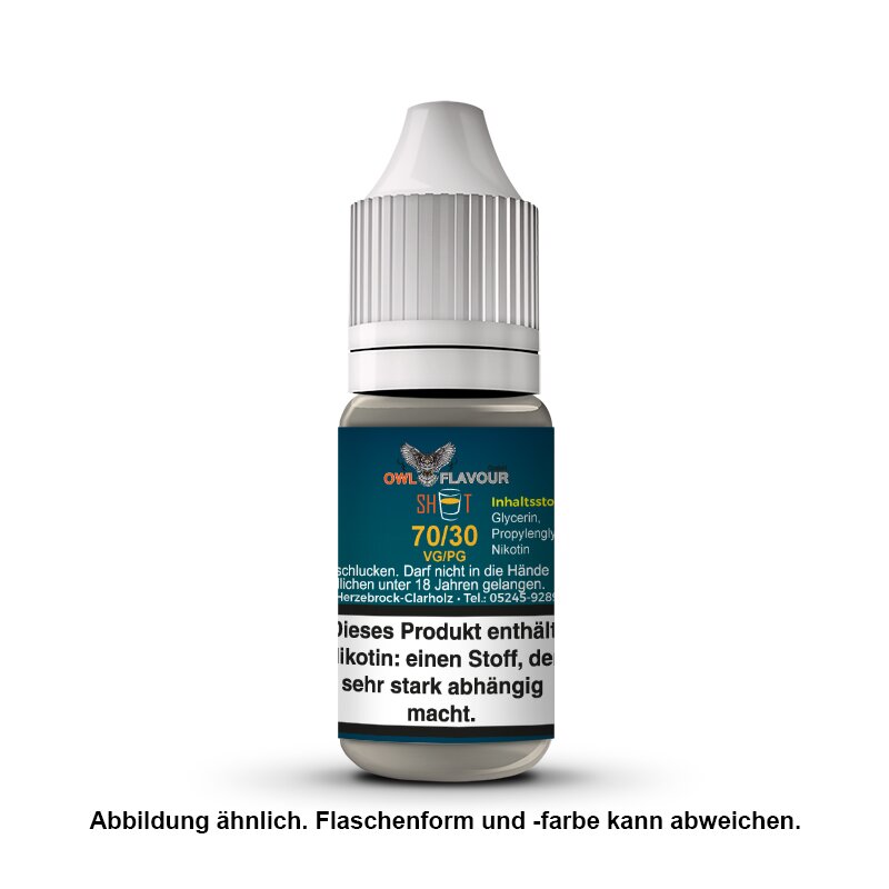 OWL Nikotinshot 18 mg Einzelshot 70/30 1 x 10 ml mit Banderole