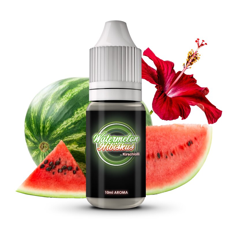 Kirschlolli - Watermelon Hibiskus 10 ml Aroma Aroma + Flasche entwertet mit Banderole