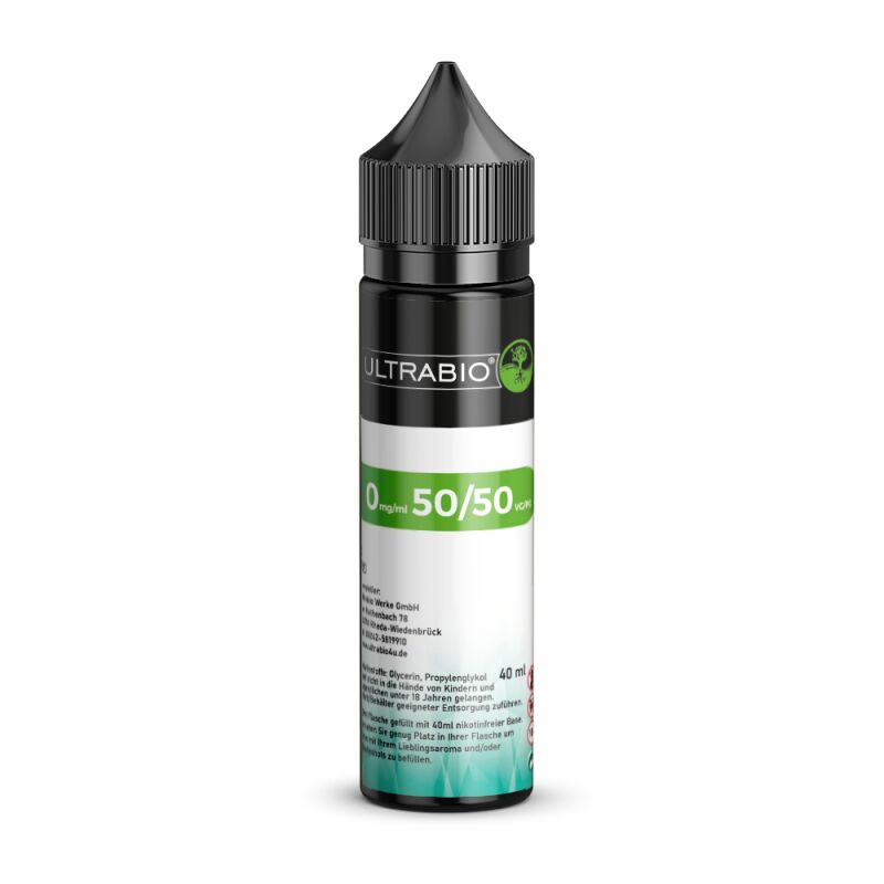 Ultrabio Base 50VG/50PG 40 ml in 60 ml Flasche
