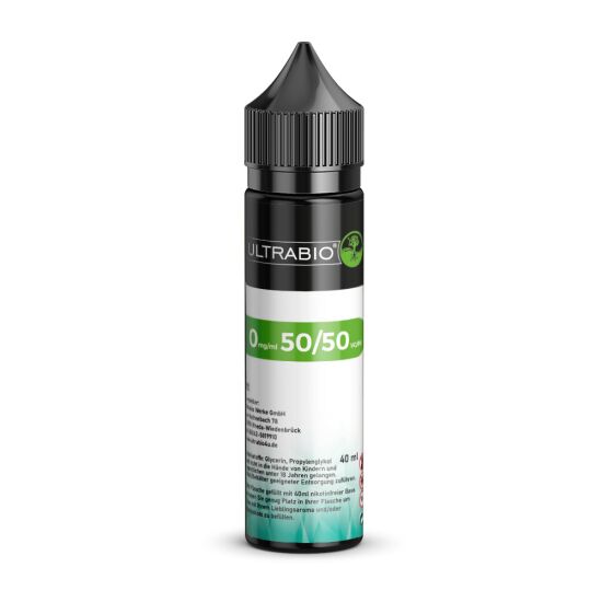 Ultrabio Base 50VG/50PG 40 ml in 60 ml Flasche