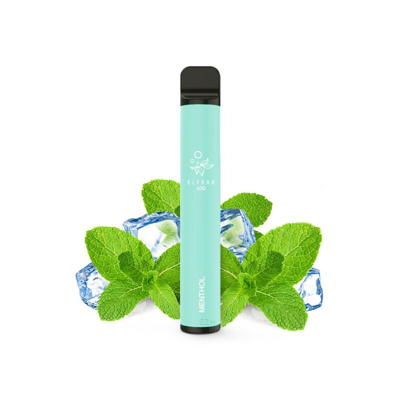 Elfbar 600 Menthol Einweg E-Zigarette 0 mg nikotinfrei