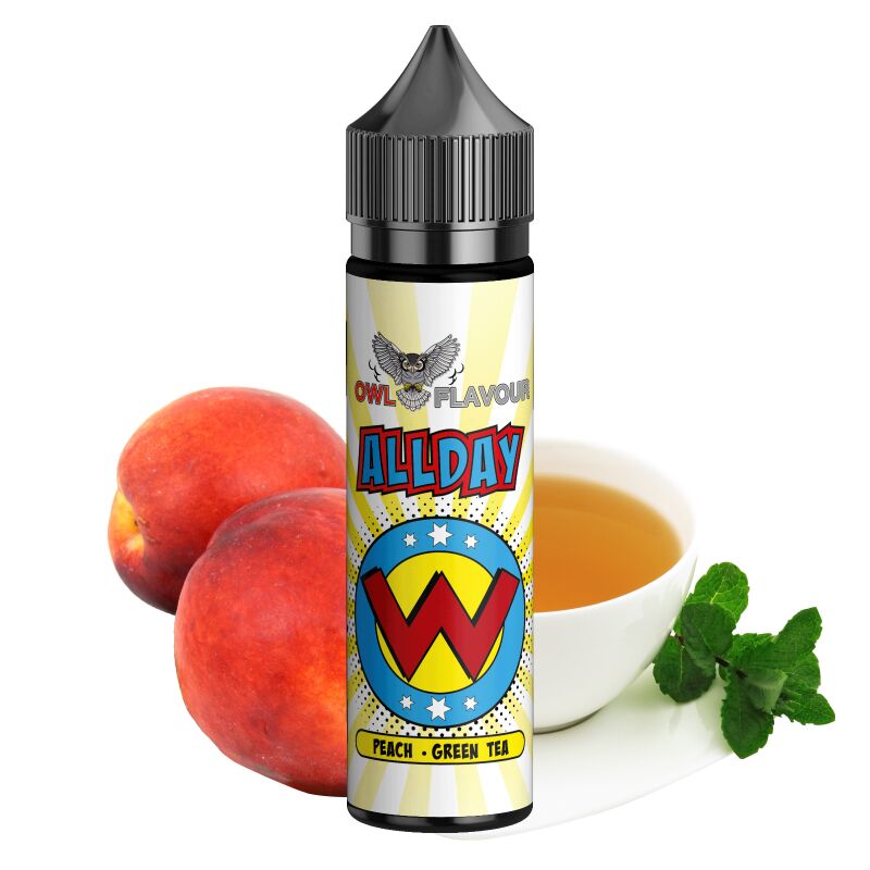 Aroma Pfirsich Grüner Tee Longfill OWL Allday W