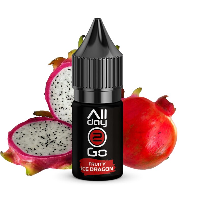 Allday2Go Fruity Ice Dragon Hybridliquid Nikotingehalt 10 mg/ml mit Banderole