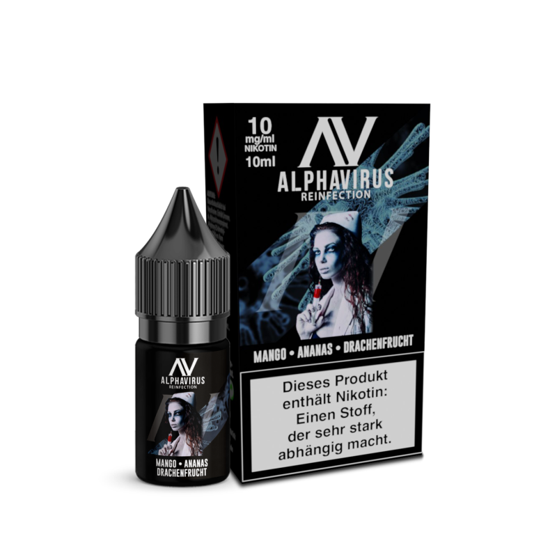Mango Ananas Drachenfrucht Hybridsalzliquid - Alphavirus 10 ml 10 mg