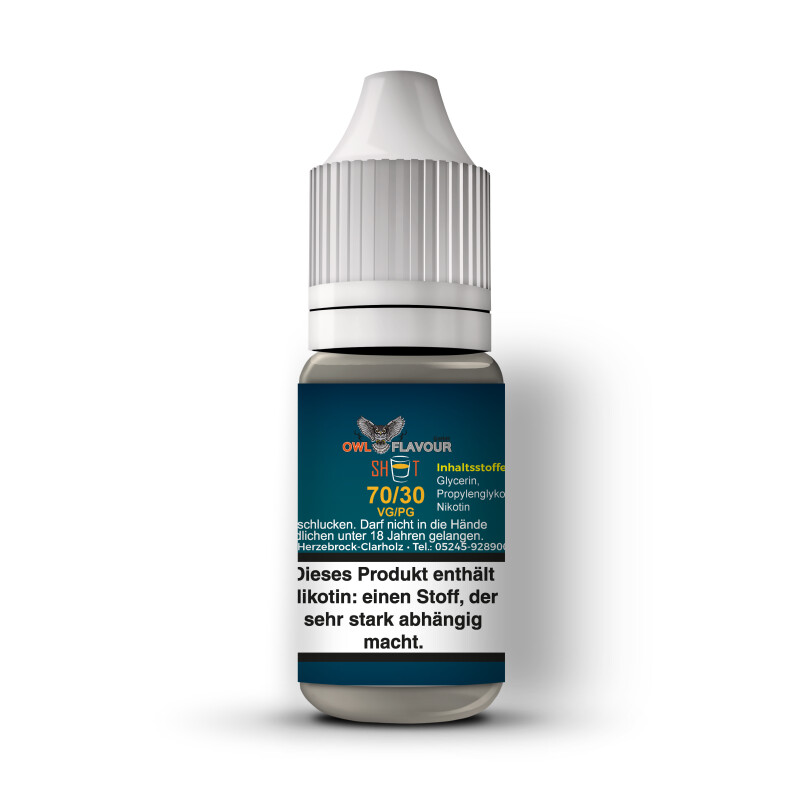 Angebotspack OWL Nikotin Shot 70/30 10 x 10 ml 20 mg mit Banderole