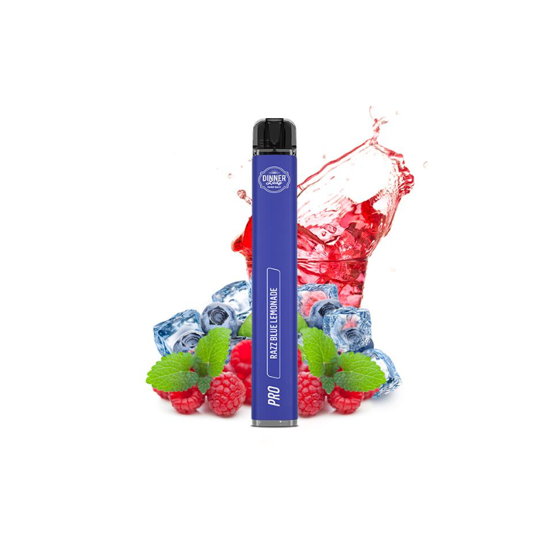 Dinner Lady Vape Pen Pro Einweg E-Zigarette - Razz Blue Lemonade