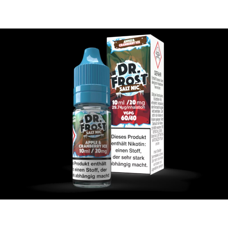Dr. Frost Apple Cranberry Ice Nikotinsalz Liquid 20mg/ml mit Banderole