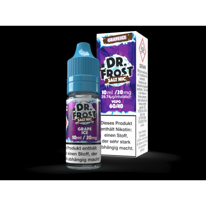 Dr. Frost Polar Ice Vapes Grape Ice Nikotinsalz Liquid 20mg/ml mit Banderole