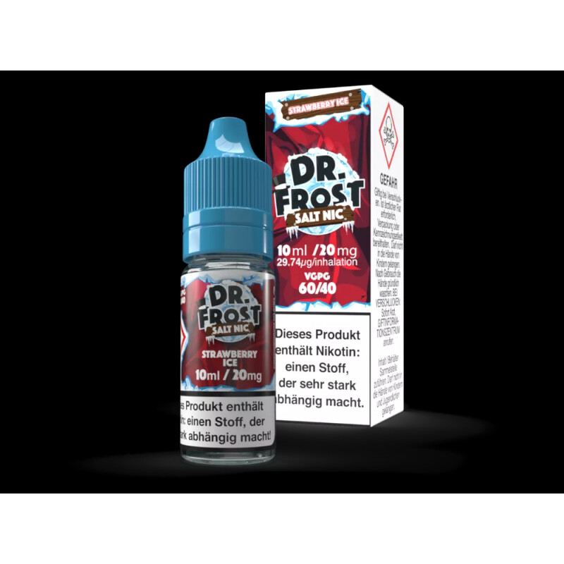 Dr. Frost Polar Ice Vapes Strawberry Ice Nikotinsalz Liquid 20mg/ml mit Banderole