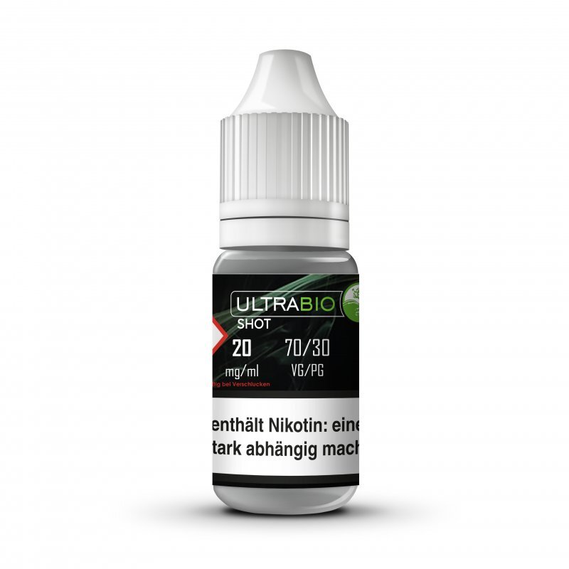 Ultrabio Nikotinshot 20 mg 10er Pack 10 ml 70VG/30PG mit Banderole