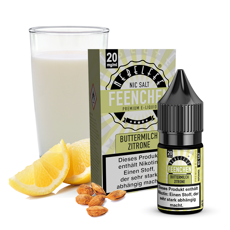 Nebelfee Buttermilch Zitrone Feenchen Nicsalt Liquid 10 ml 20 mg