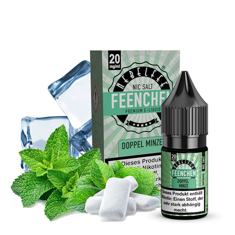 Nebelfee Doppel Minze Feenchen Nicsalt Liquid 10 ml 20 mg