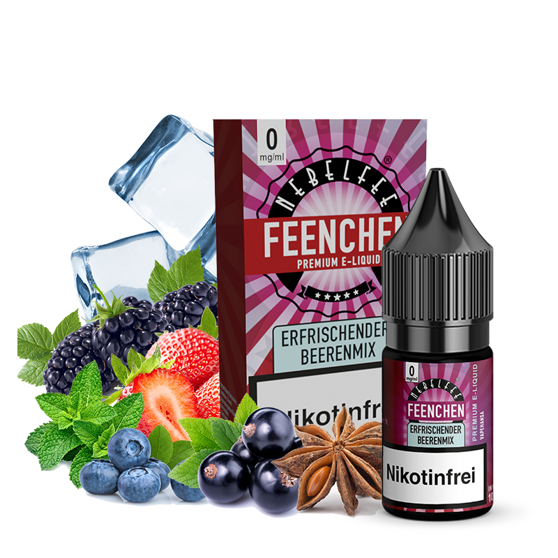 Nebelfee Erfrischender Beerenmix Feenchen Liquid 10 ml 0 mg