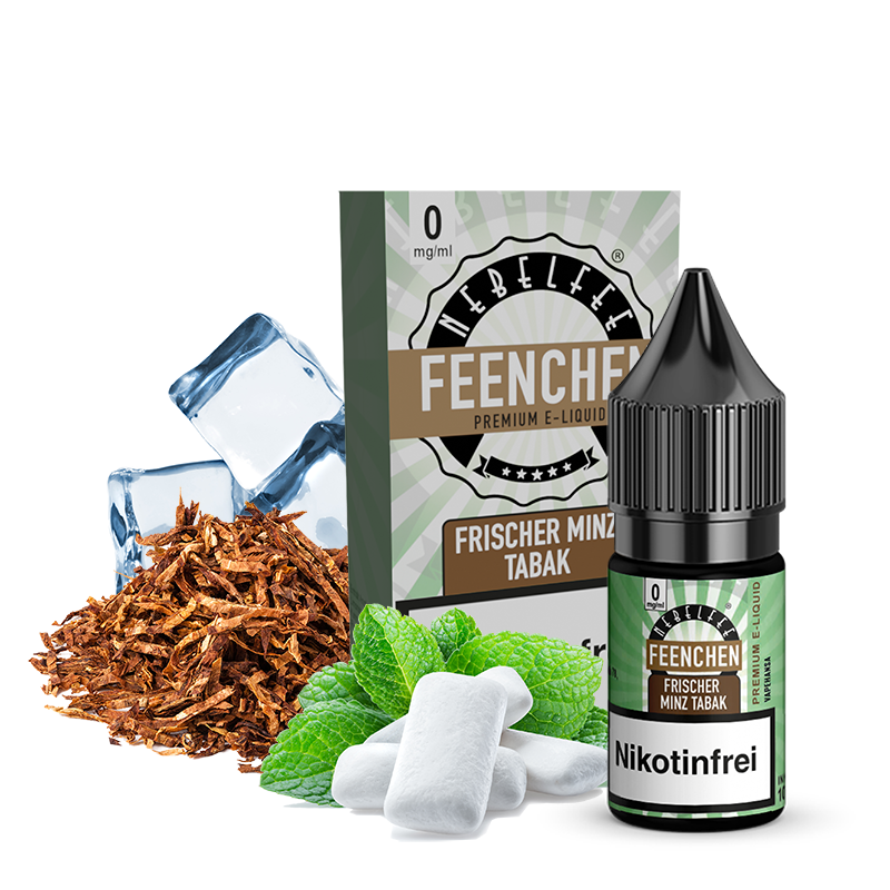 Nebelfee Frischer Minz Tabak Feenchen Liquid 10 ml mit Banderole