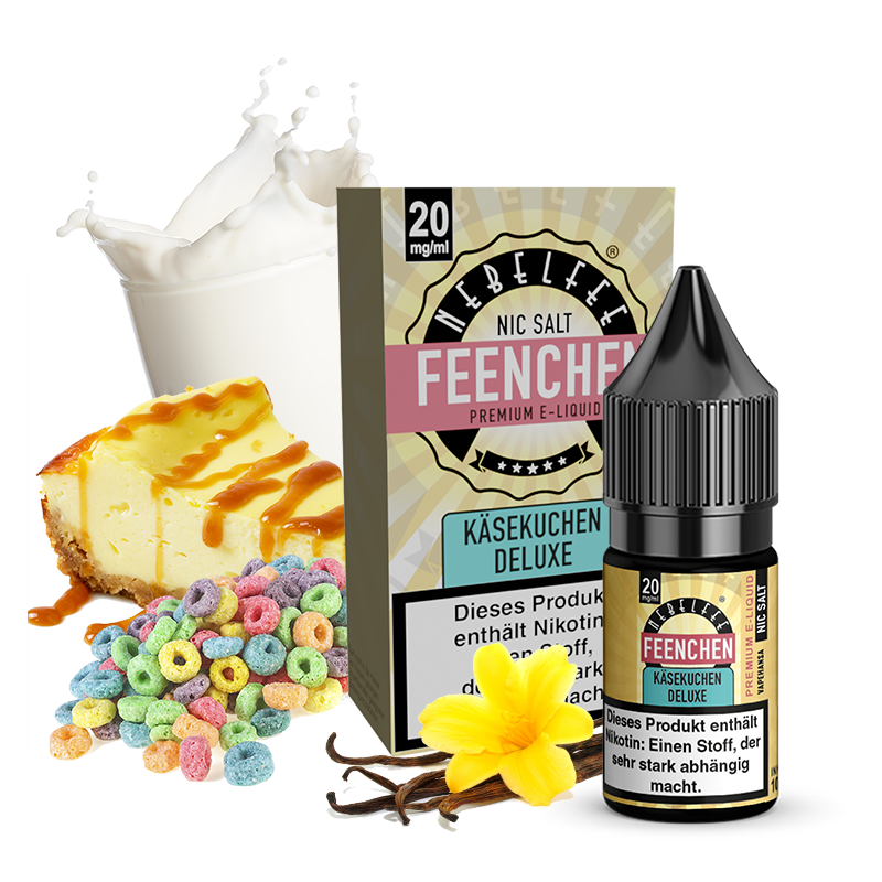 Nebelfee Käsekuchen Deluxe Feenchen Nicsalt Liquid 10 ml 20 mg