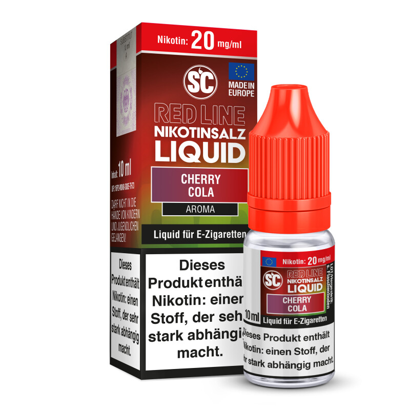 SC Red Line Cherry Cola Nikotinsalz Liquid mit Banderole