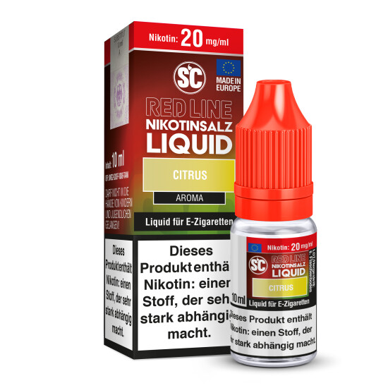 SC Red Line Citrus Nikotinsalz Liquid mit Banderole