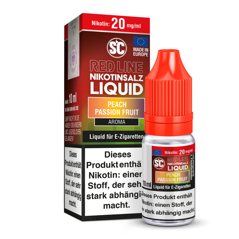 SC Red Line Peach Passion Fruit Nikotinsalz Liquid