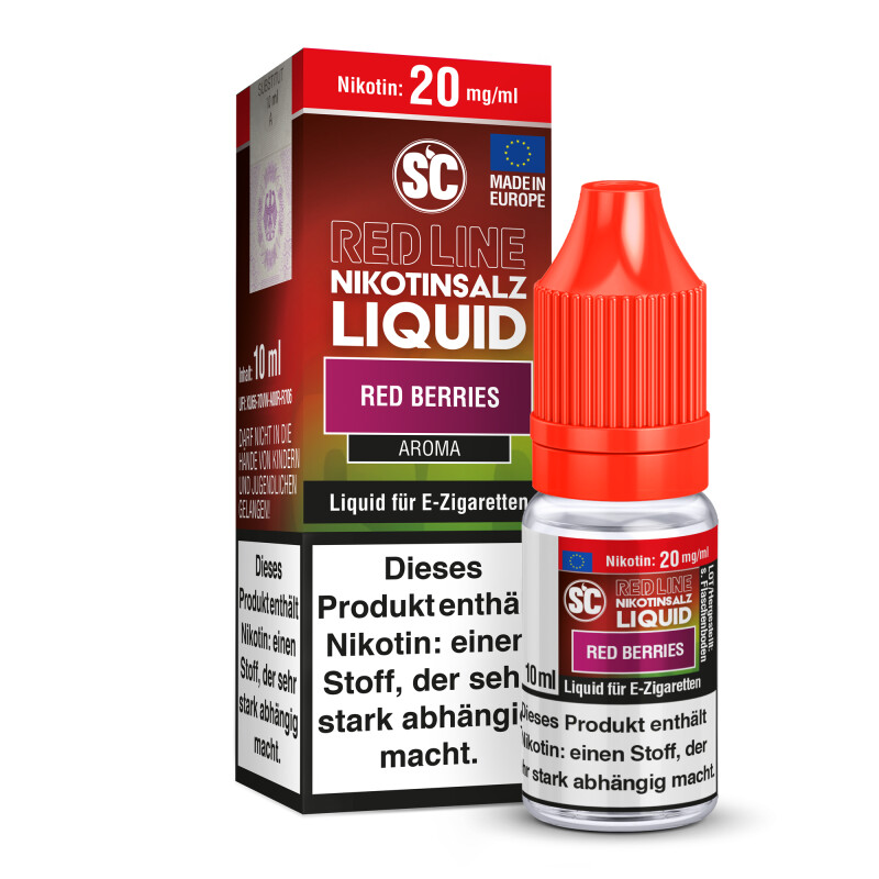 SC Red Line Red Berries Nikotinsalz Liquid mit Banderole