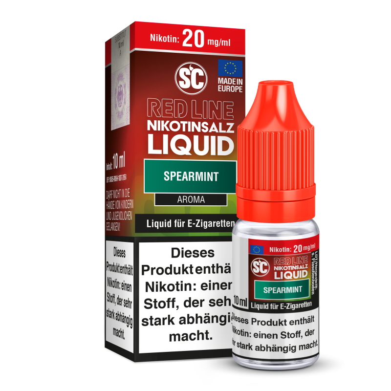 SC Red Line Spearmint Nikotinsalz Liquid mit Banderole