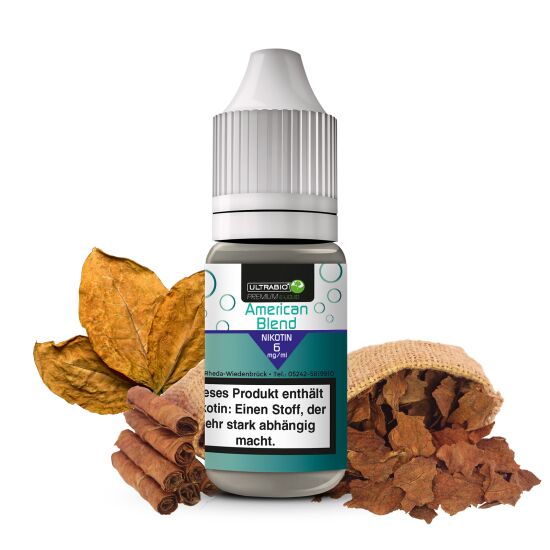 American Blend Nikotinliquid - ULTRABIO 10 ml 6 mg