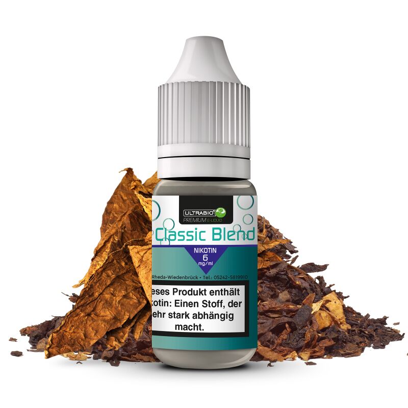 Classic Blend Nikotinliquid - ULTRABIO 10 ml 6 mg